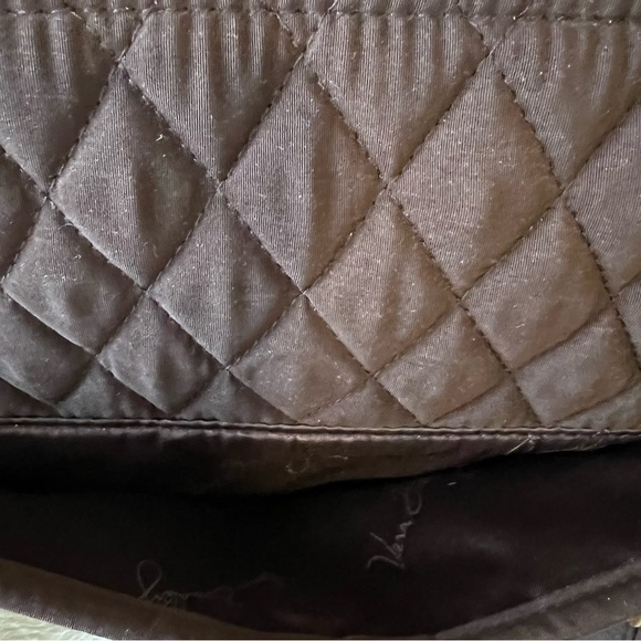 VERA BRADLEY Boston Bag Microfiber Brown Satchel Crossbody Convertible Espresso - Picture 3 of 9